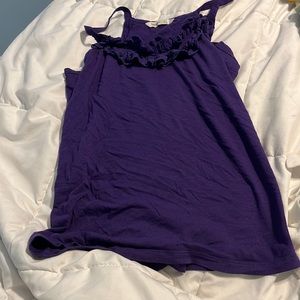 A purple tanktop! Worn once! Never worn again!